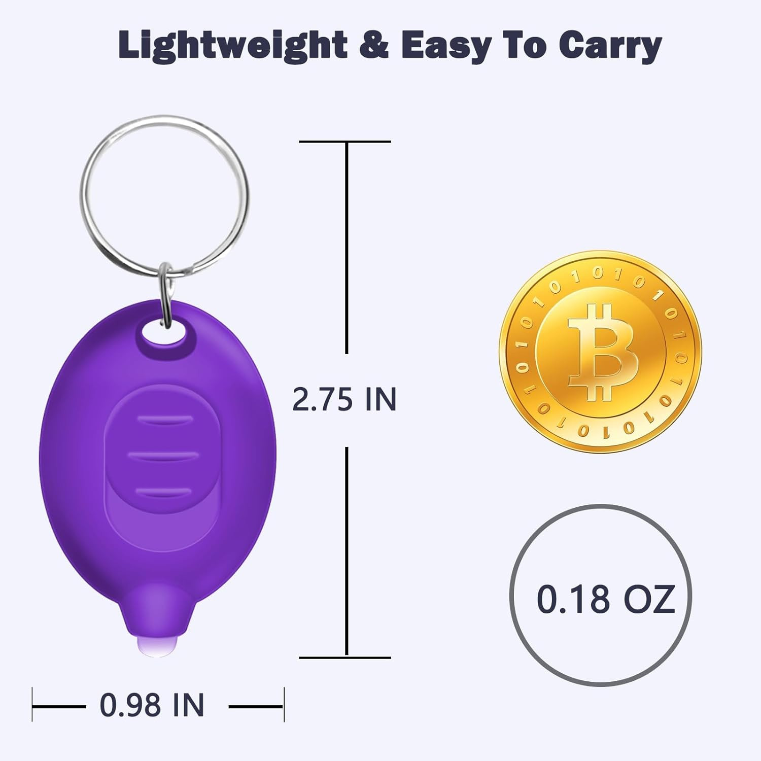 Mini UV Led Keychain Flashlight, Tiny Flashlight, Small Black Light Key Ring Fla