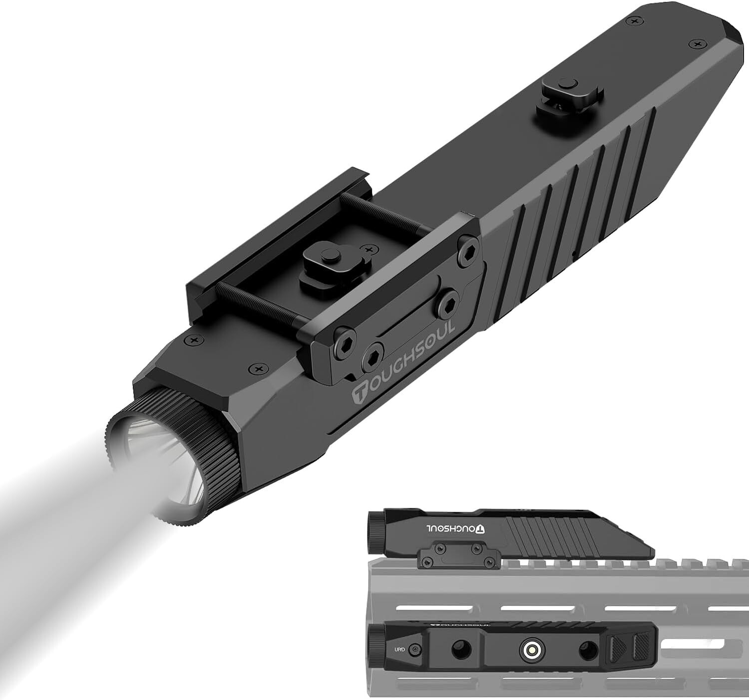 TOUGHSOUL 940nm IR Illuminator Tactical Flashlight M-Lok & Picatinny Dual Rail