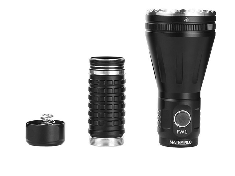 MATEMINCO FW1 LEP Flashlight 2950 Meters Throw USB Type C Rechargeable Torch