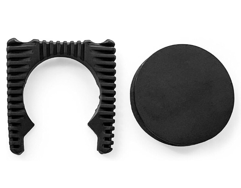 Qty-2 Guardian Angel Magnetic Rubber Hard Hat Helmet Flash Light Mount ELT-HHM