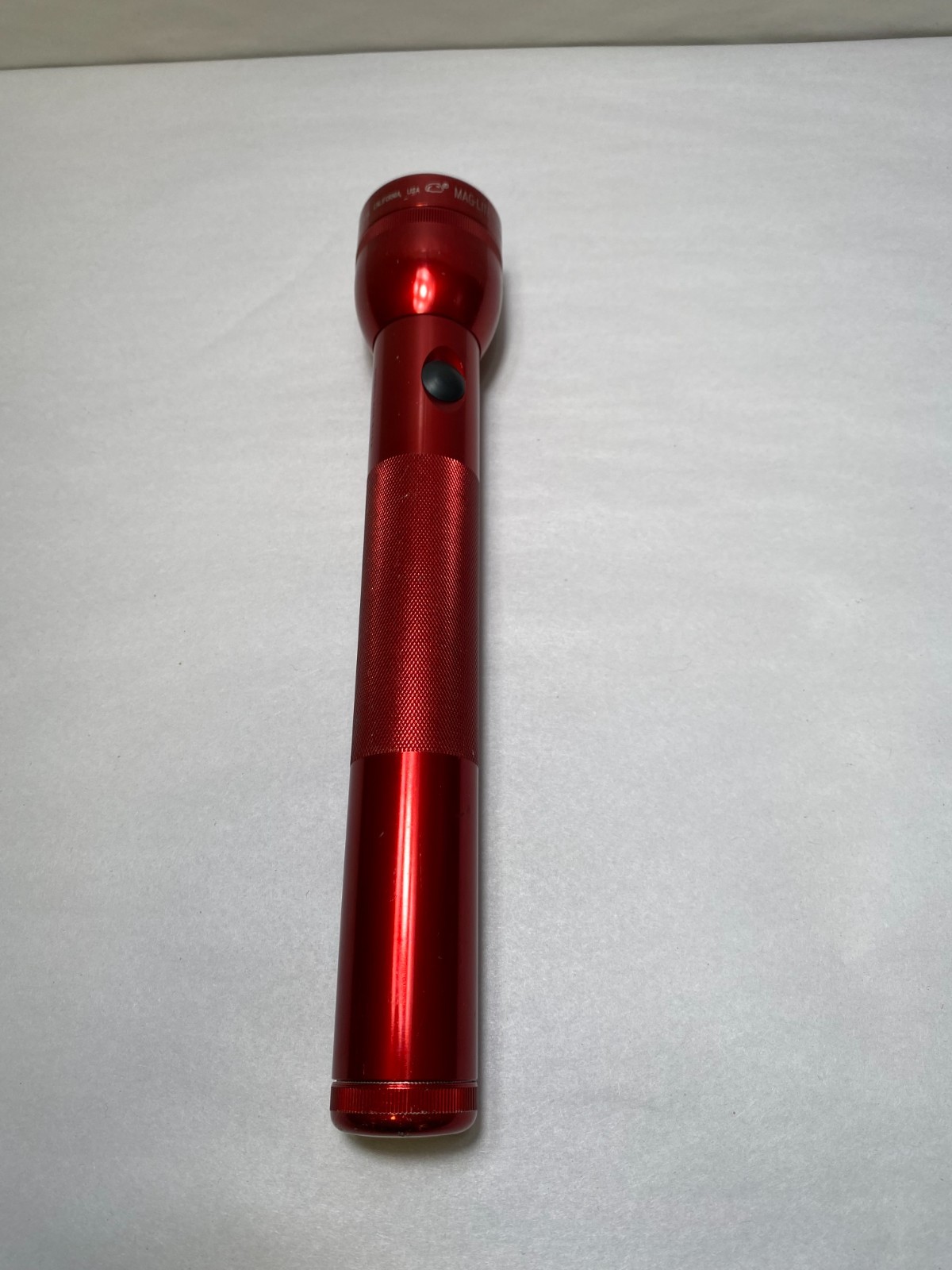Vintage MAG-LITE MAGLITE FLASH LIGHT 12 1/2 INCH 3D CELL Red Tested Working