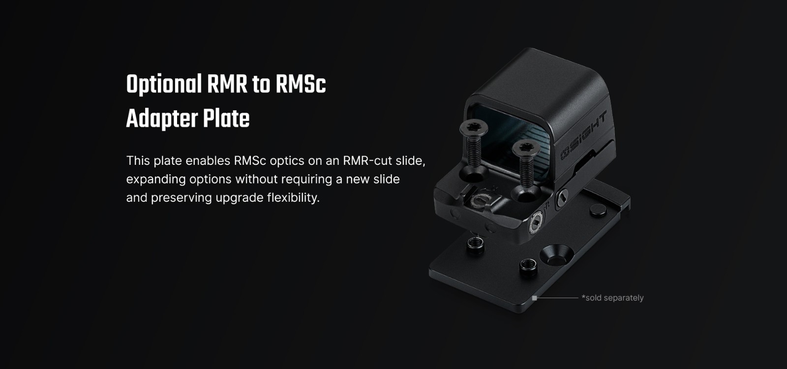 Osight SE RMSc Footprint Enclosed Red Dot Sight, 2 MOA Dot/32 MOA Cir Multi-Reti