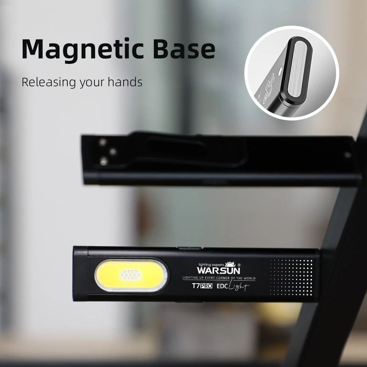WARSUN LED KEYCHAIN FLASHLIGHT USB C RECHARGEABLE 600LM MINI TORCH POCKET SIZED