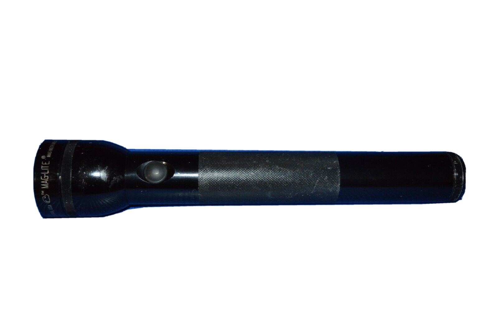 Mag-Lite Black Flashlight Mag Instrument Ontario California Engrave Writing