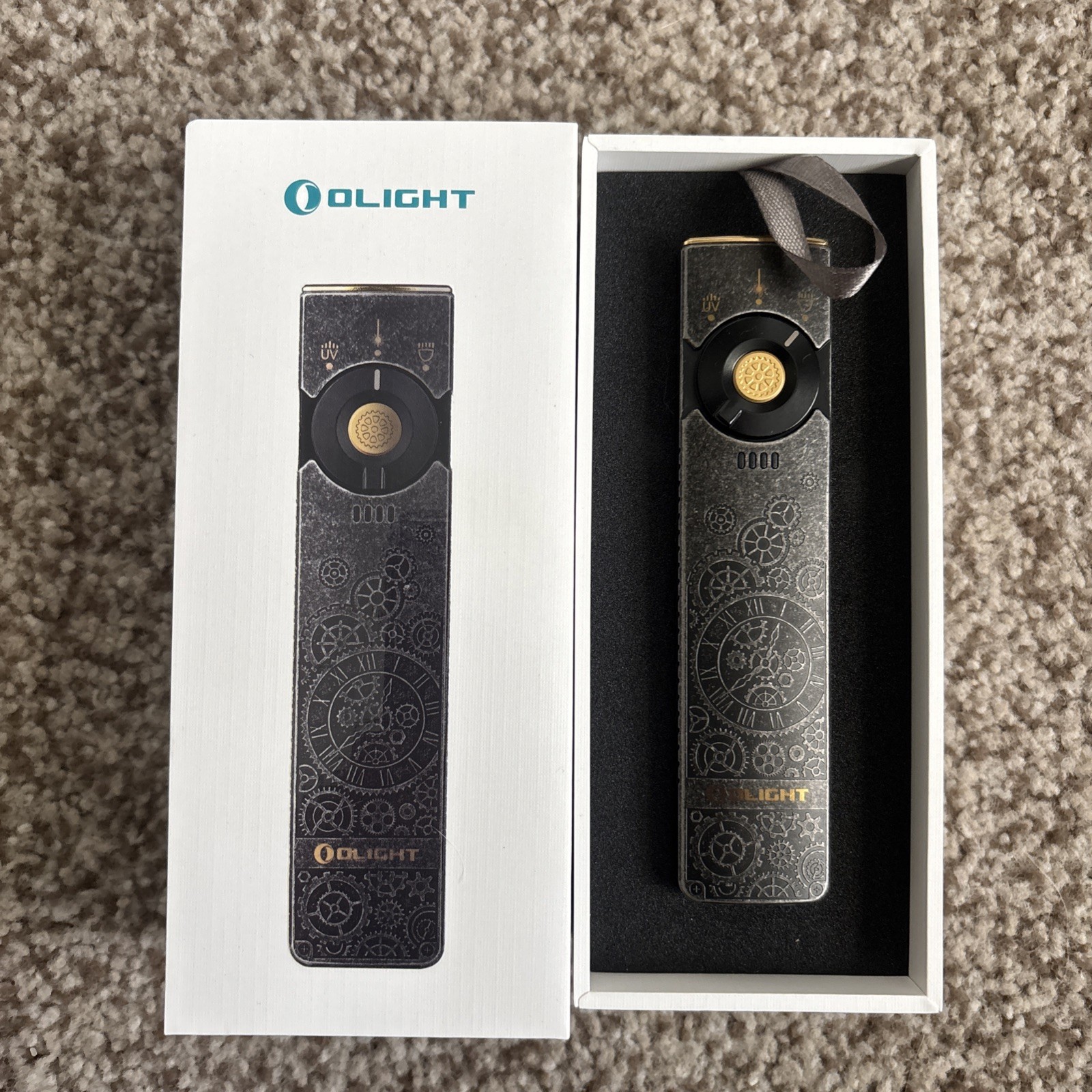 Olight Arkfeld Pro Titanium Gears Limited Edition 3-in-1 EDC Tactical Flashlight