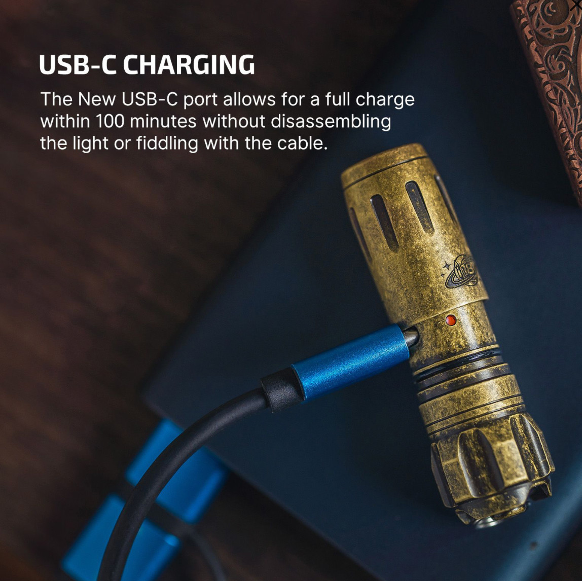 Olight i18 Brass Limited Edition – 18th Anniversary Edition Keychain Flashlight