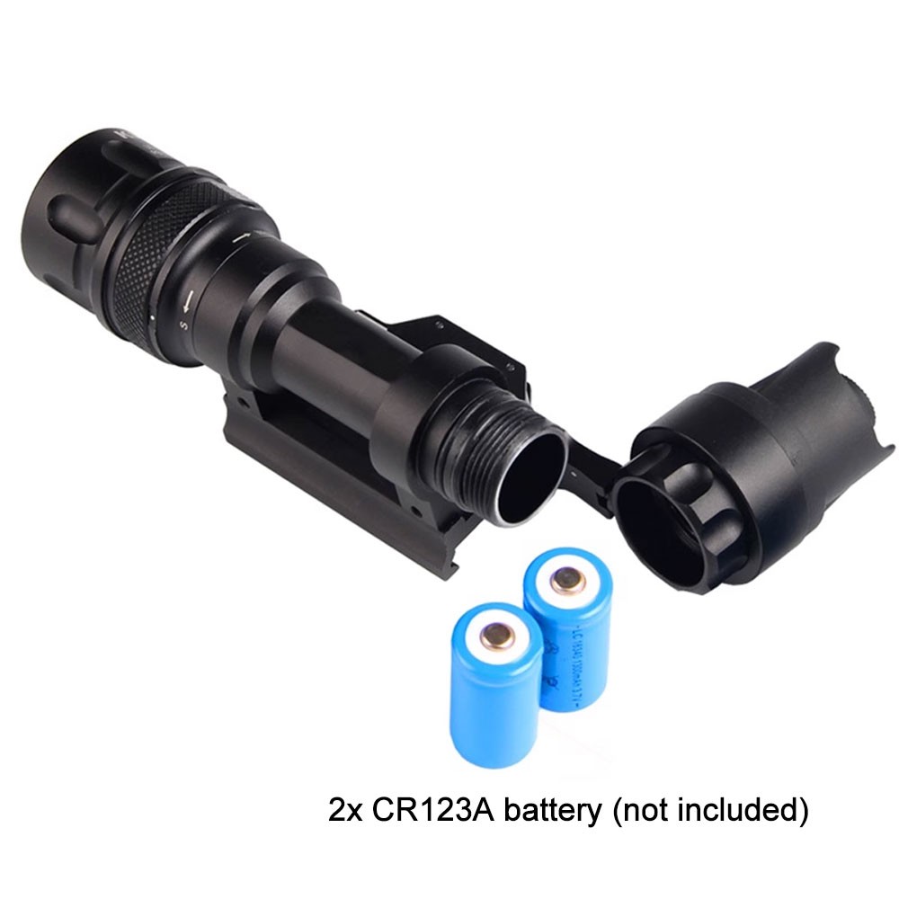 M952V 400LM Hunting Light LED Flashlight Torch Quick Detachable 20mm Rail Mount