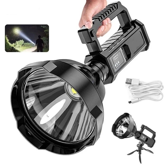 MILITARY TACTICAL FLASHLIGHT 28000 LUMENS 58000W LED T6 RECHARGEABLE