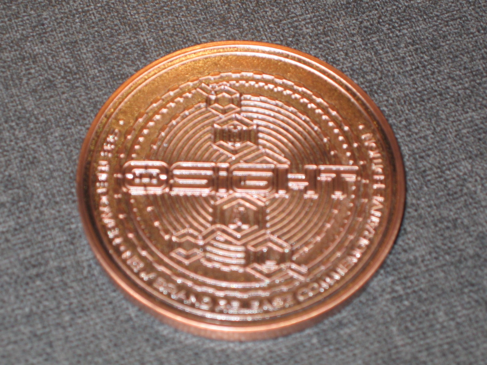 Osight Olight S Coin Copper Colours Special New Brand Collector Coin NEW & Original Packaging