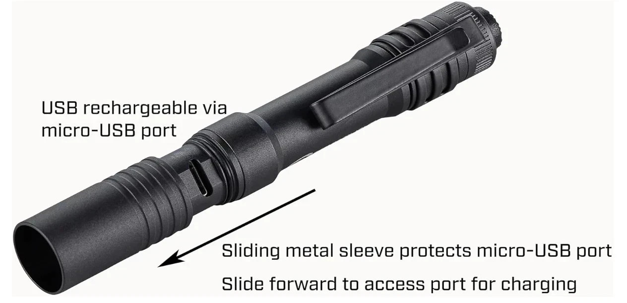 Streamlight MicroStream USB 1 x Built-In Lithium-Ion Flashlight 66609