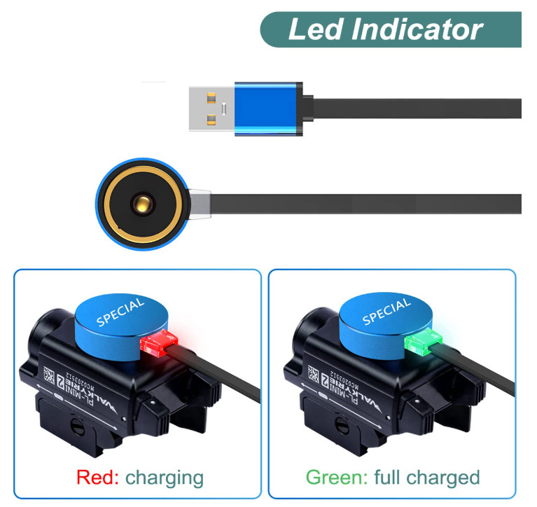 Kissmart MCC Special Charger for Olight Baldr S, PL-Mini 2, Baldr Mini, Baldr S