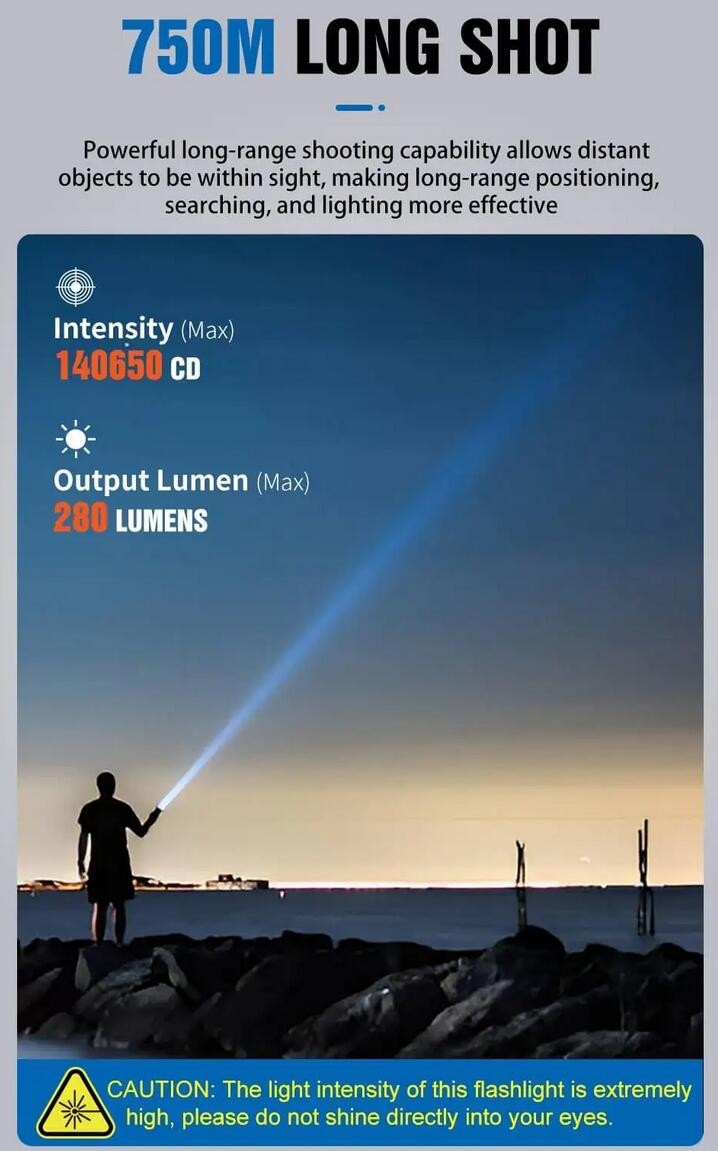 Vastlite Min LEP Flashlight 280 Lumen 750 Meter
