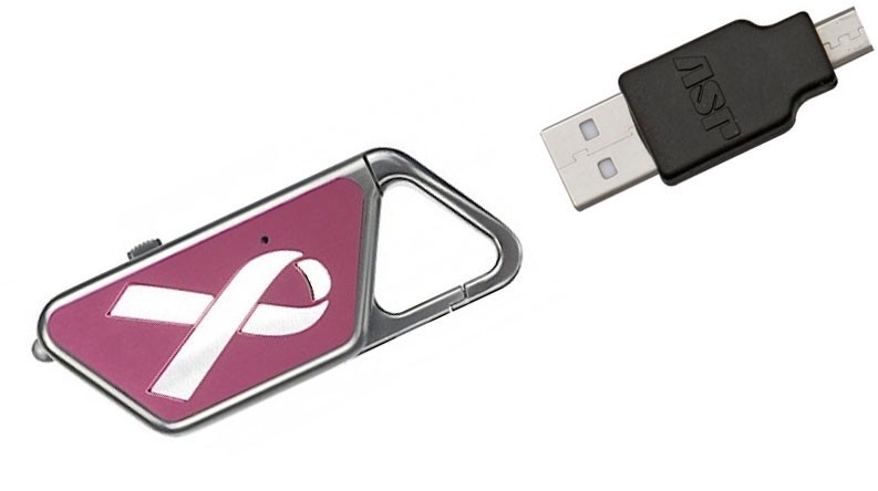 ASP Sapphire Flashlight Rechargeable Small – LED with USB | Pink Ribbon | 53660