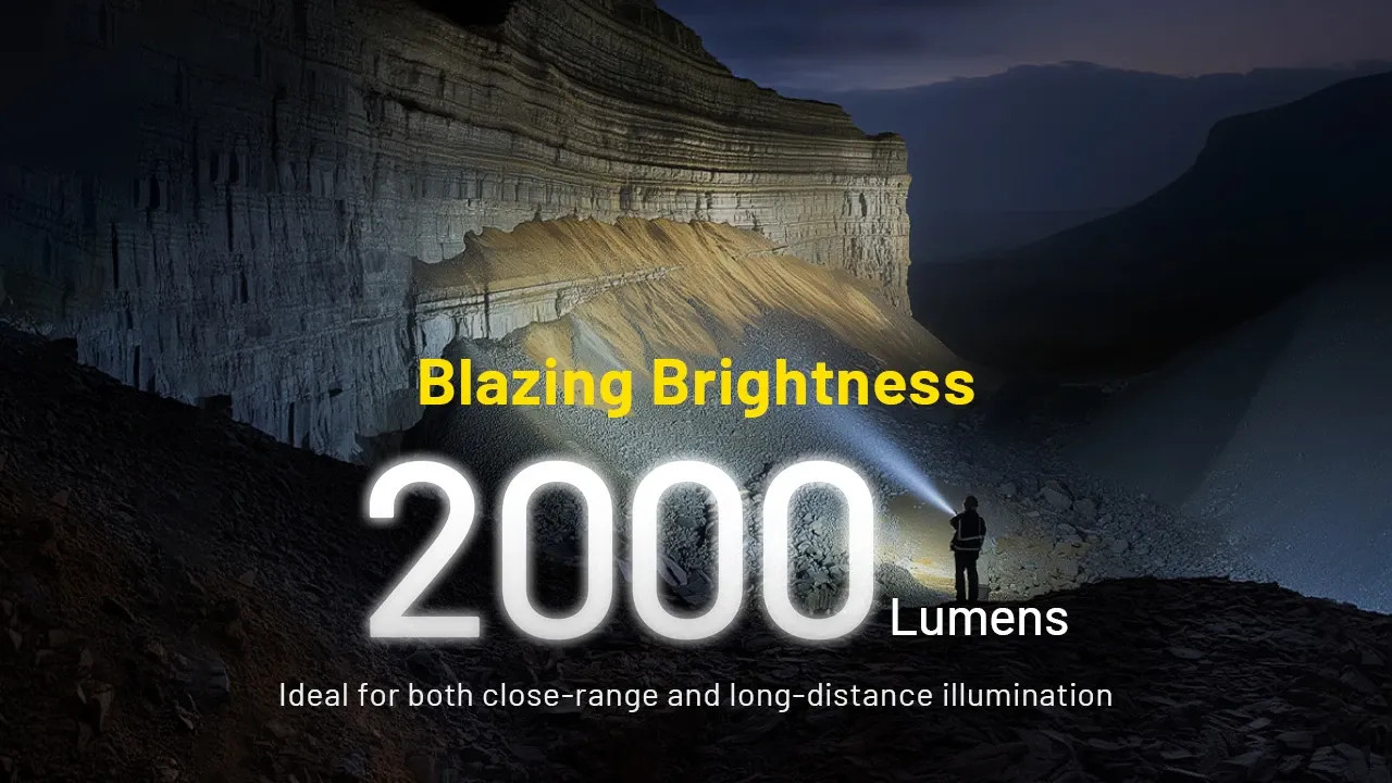Nitecore P40 Ultra-Long Throw Dual Beam LEP Flashlight 2900 Meter -2000 Lumens w