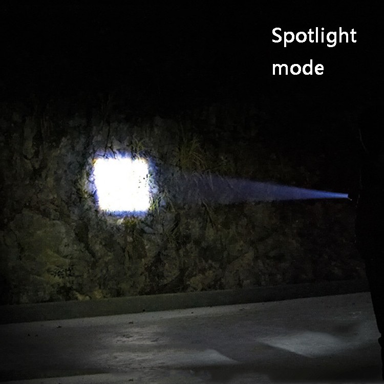 Linterna LED recargable magnética fuerte, (sin batería, sin cargador) con zoom