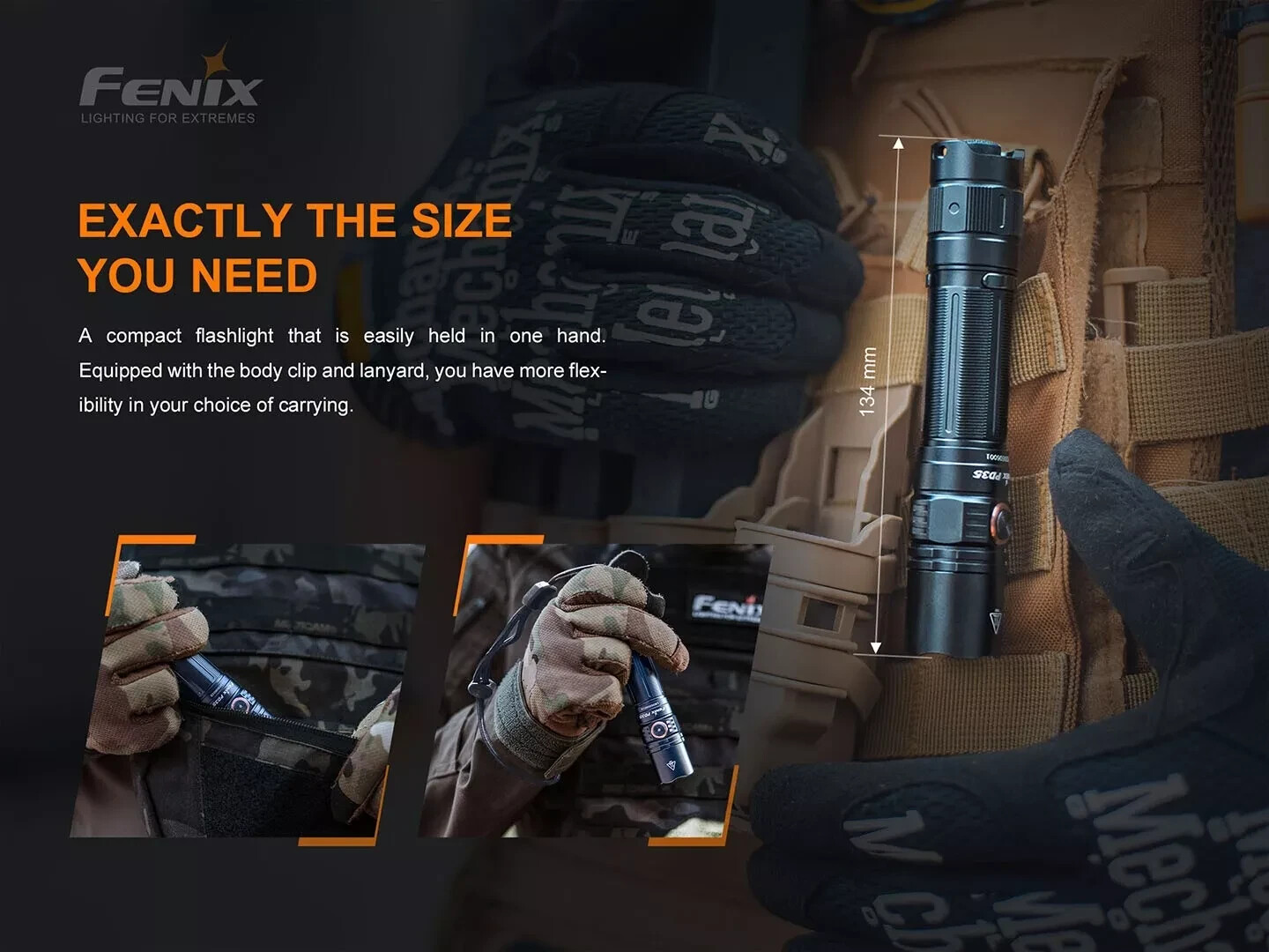 Fenix PD35 v3.0 1700 Lumen Flashlight with USB Rechargeable Battery