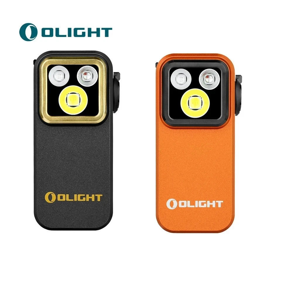 Olight Oclip Pro S 600LM Rechargeable EDC Clip Flashlight RGB UV USB-C