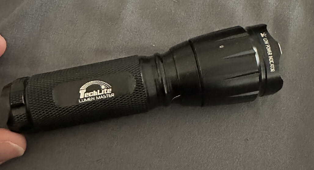 TechLite Lumen Master LED Tactical Waterproof Flashlight 3-way 4.5″