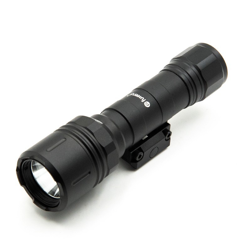 FL12W Tactical Flashlight MAX 1200 Lumens 3 Modes Push-button Tail Switch Rifle