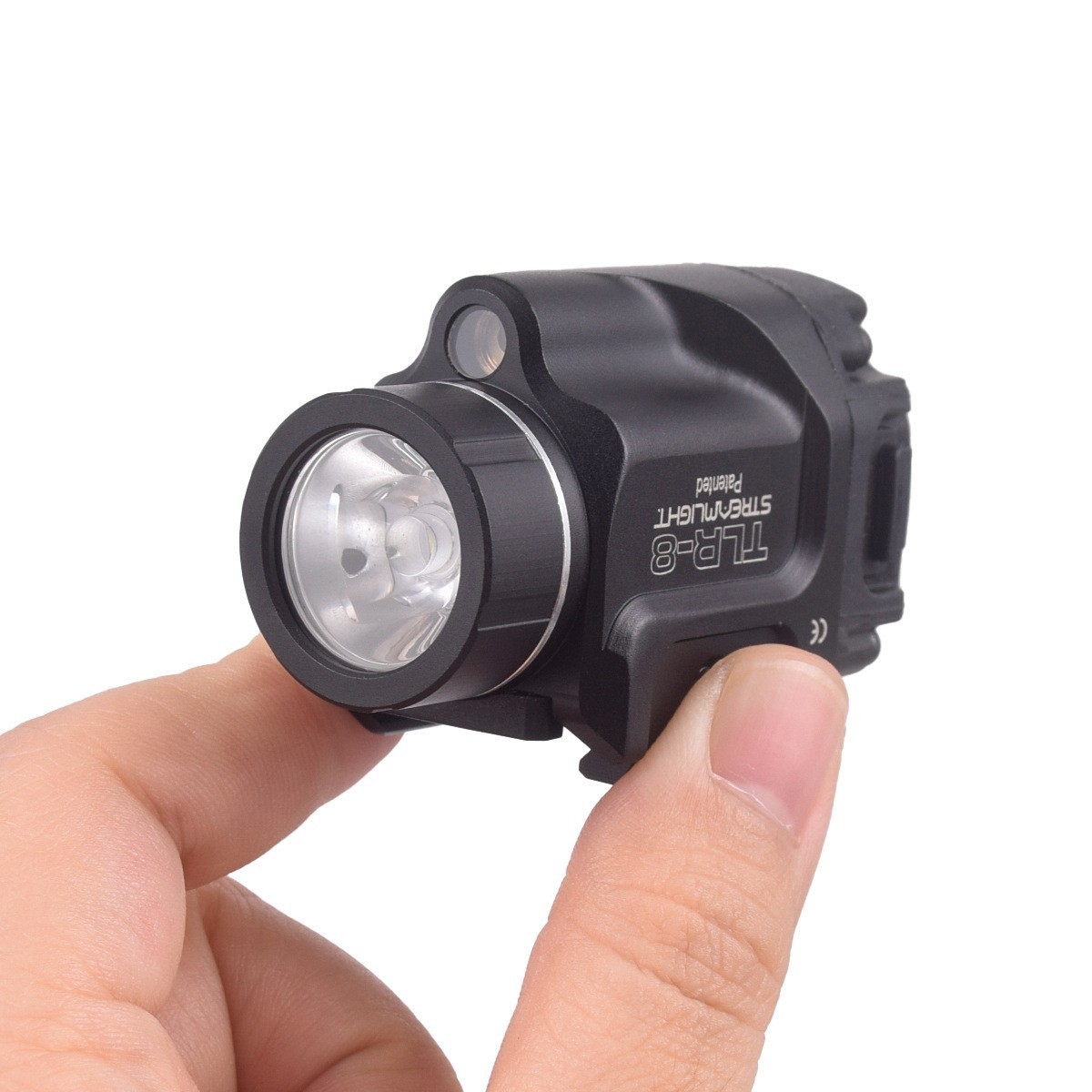 TLR-8 Green Laser Rail Mount LED Tactical Flashlight 1000 Lumens Rechargeable