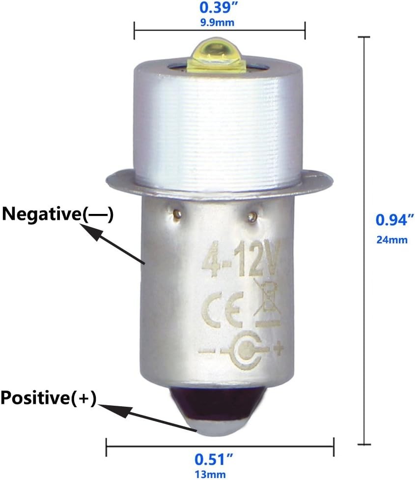 Efficient 3W LED Bulb for 3-6 Cell MagLite Flashlights – Easy Installation