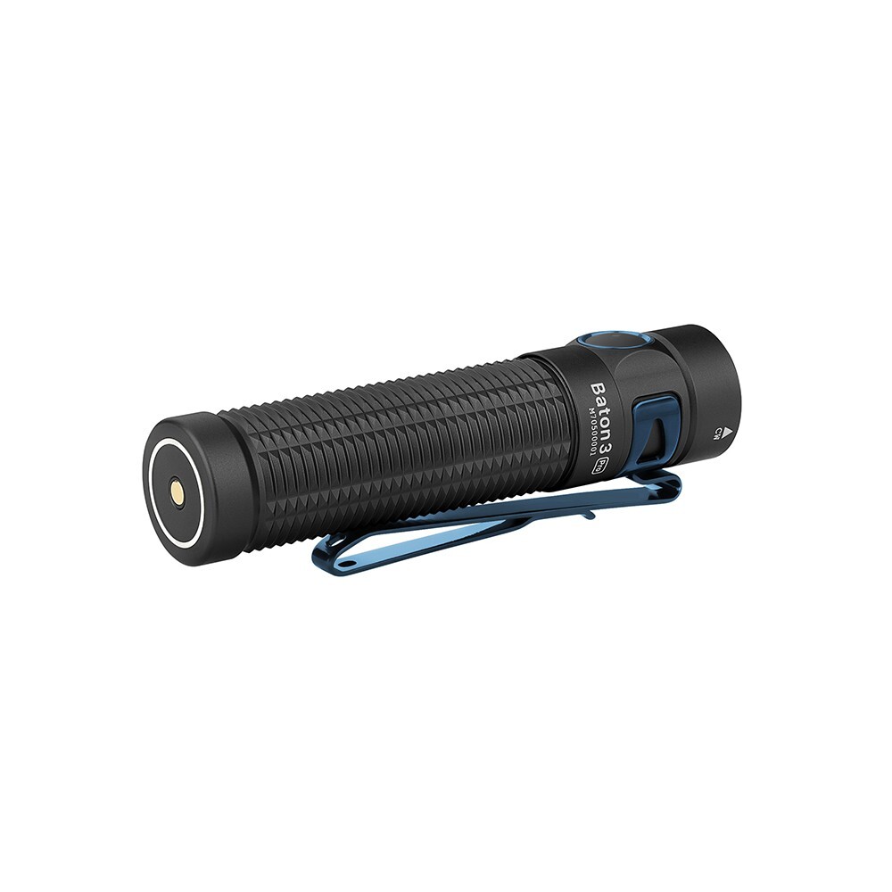 Olight Baton 3 Pro CW Rechargeable Flashlight, 1500 Lumens, Cool White