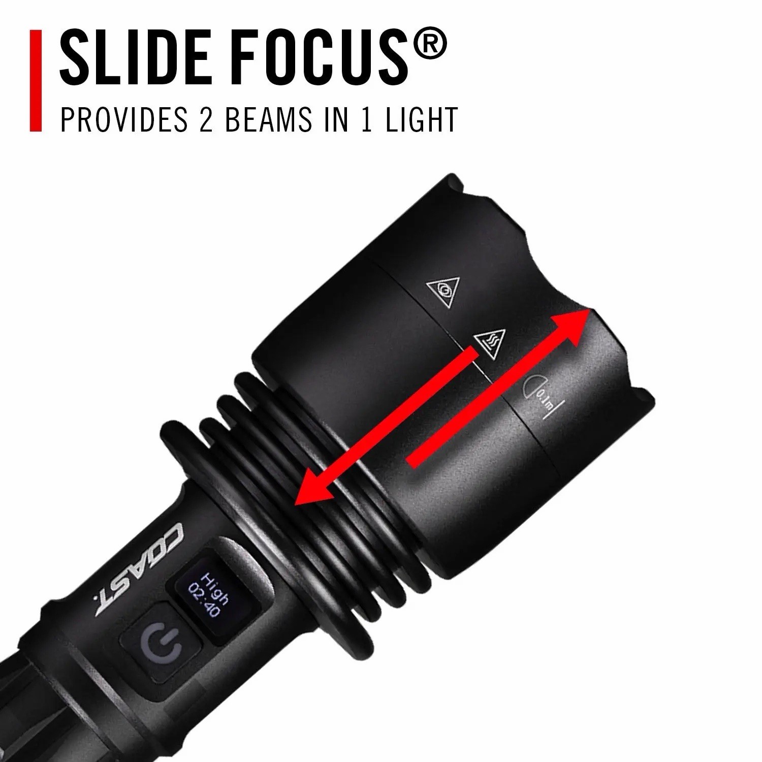 Coast Professional Series XP40R Rechargeable LED Flashlight 8000 Lumens