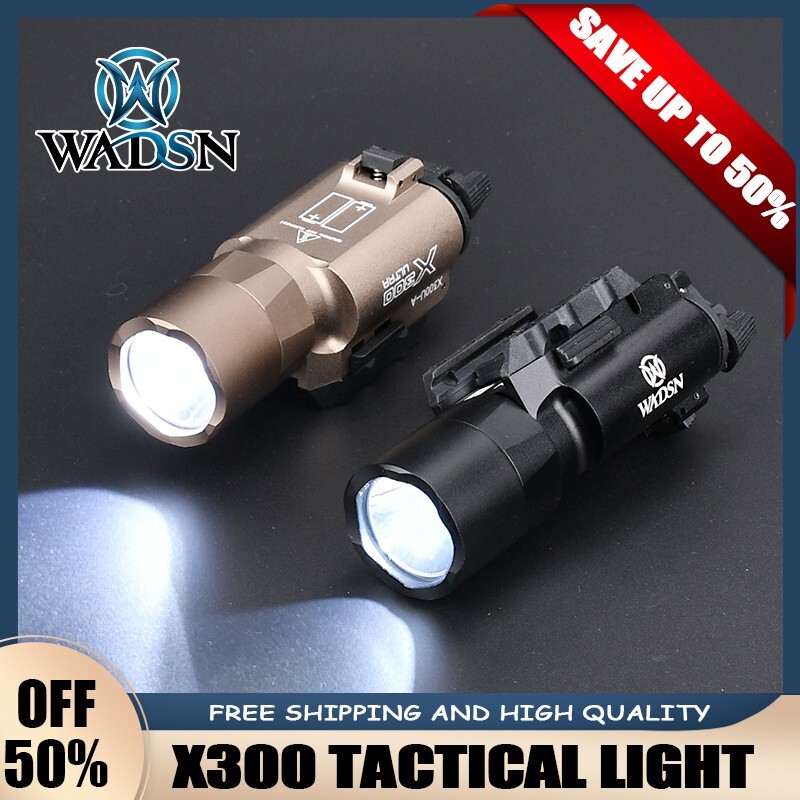 Tactical Pistol Light 300 U Ultra Flashlight Gun Weapon Light Free Shipping