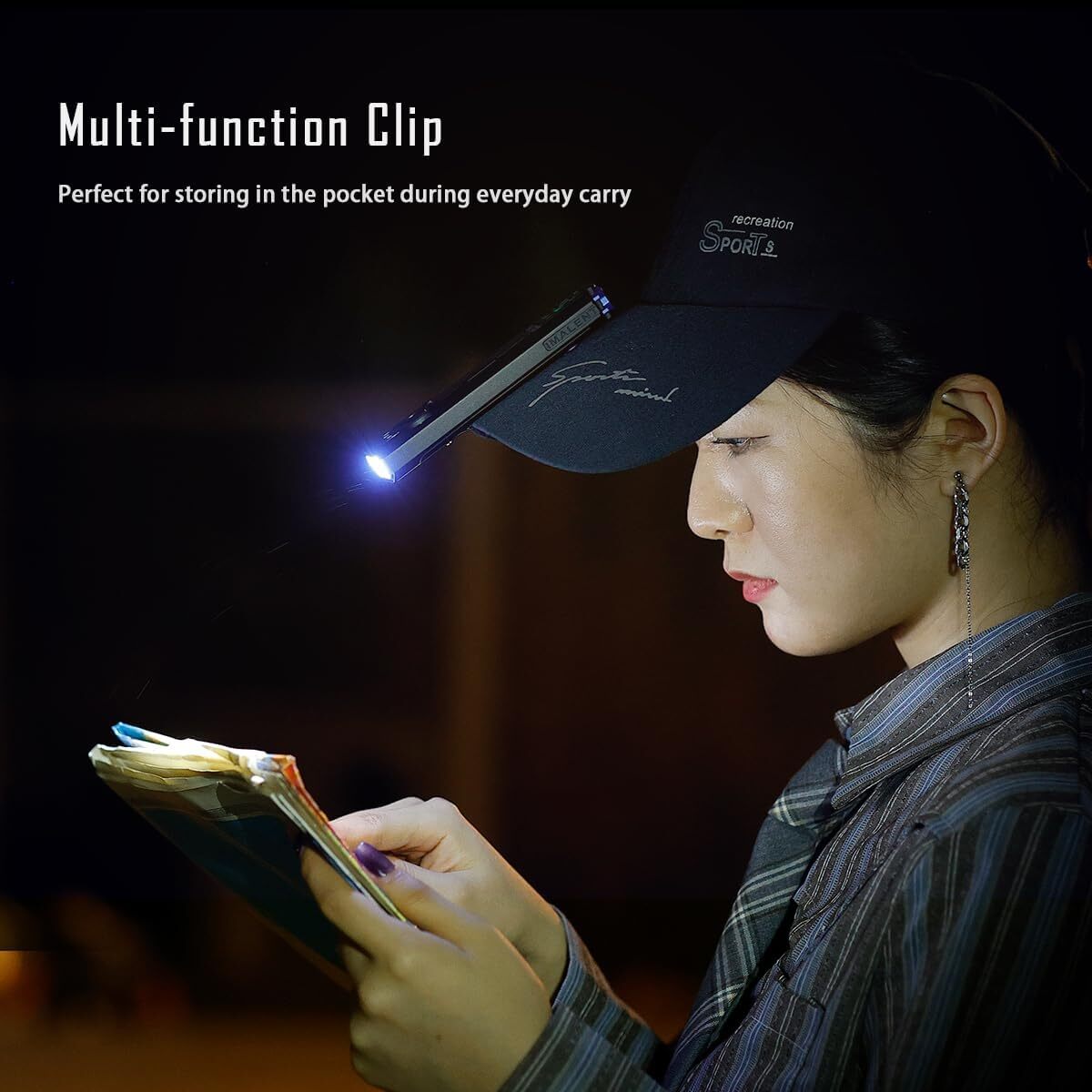 IMALENT GR35 LED Flashlight UV Laser Strobe Light Rechargeable Pocket Light