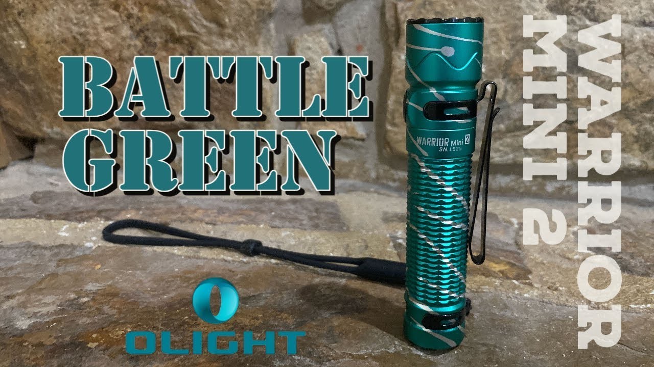 Olight Warrior Mini 2 Battle Green – LIMITED EDITION – DISCONTINUED – RARE