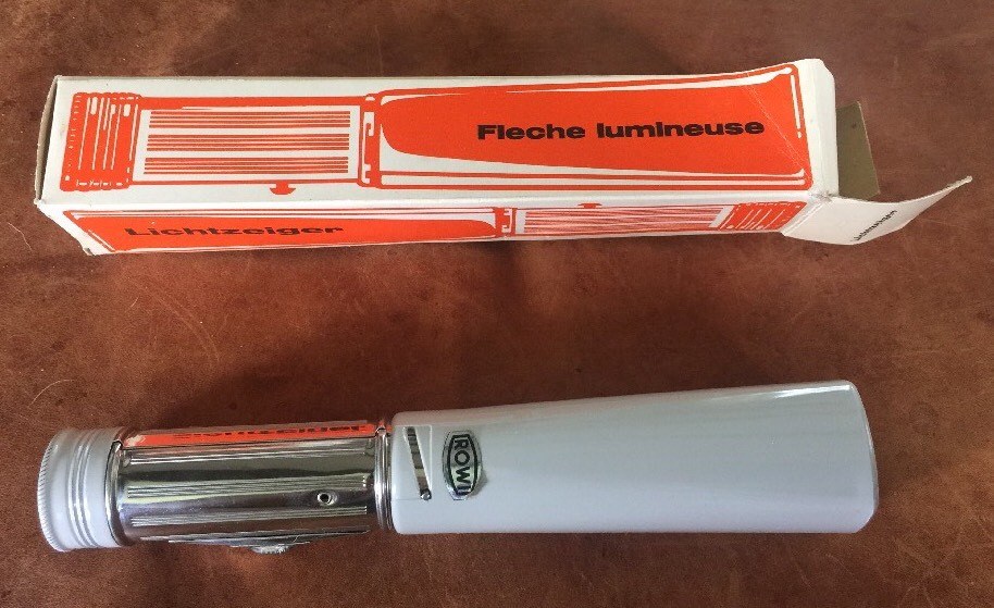 ROWI Pointer Torch Flash Light Adjustable Beam with BOX Lichtzeiger Made Germany