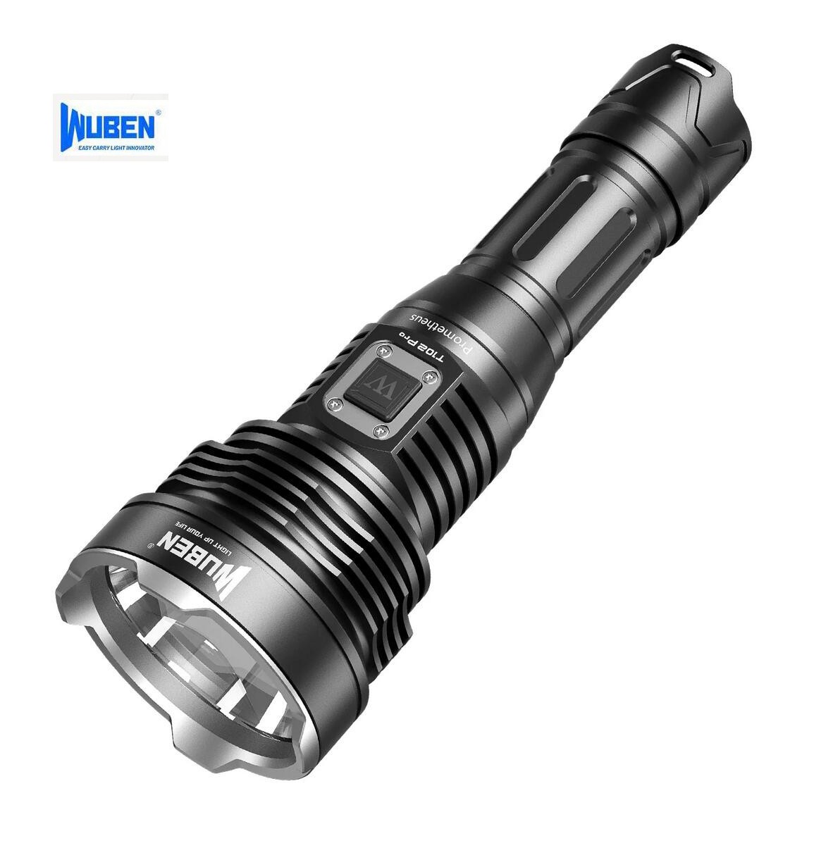 WUBEN USB Type C Rechargeable Tactical Flashlight 3600 Lumen LED 500 Meter