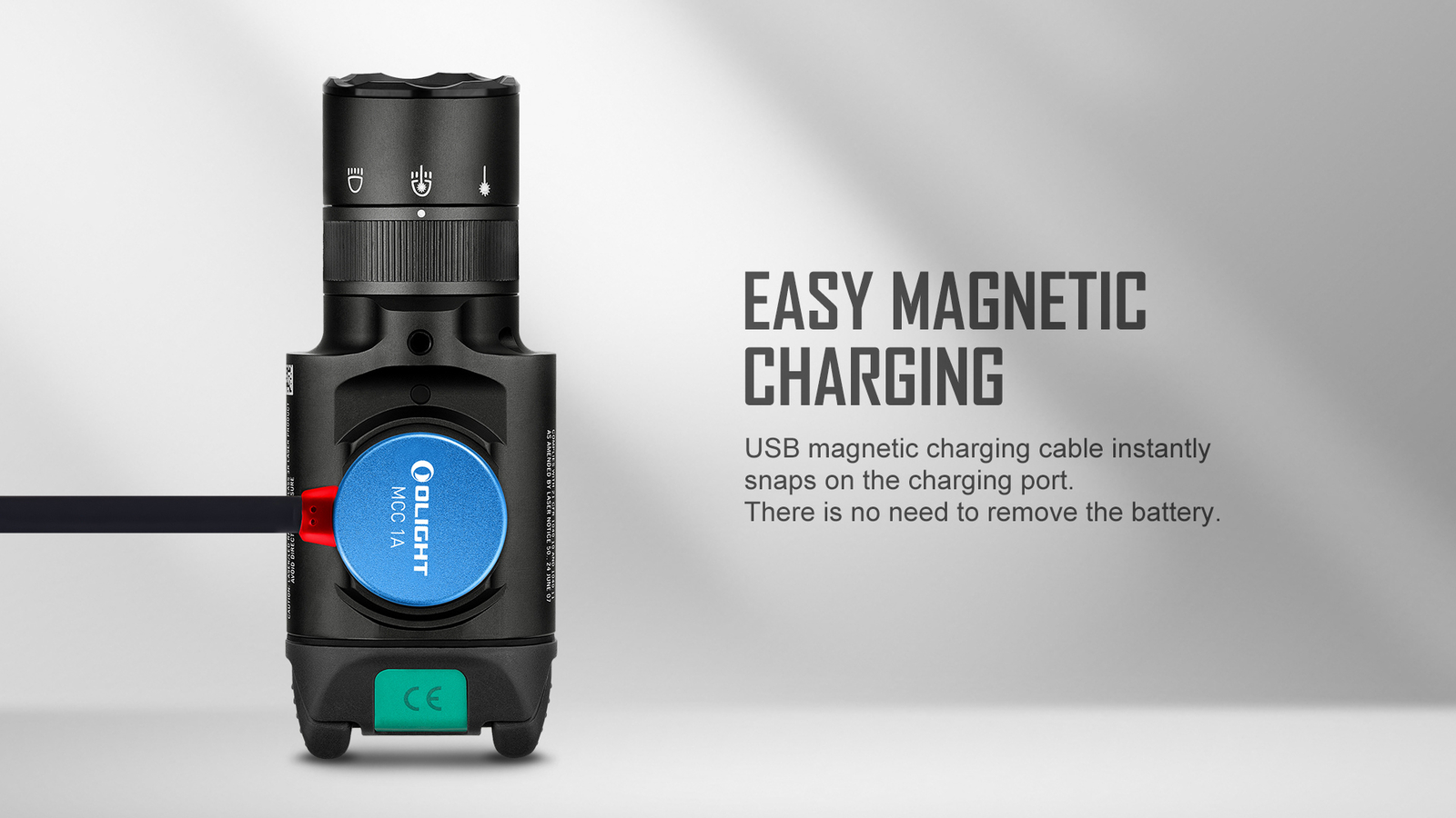 Olight Baldr Pro R 1350 Lumen Rechargeable Flashlight with Green Beam