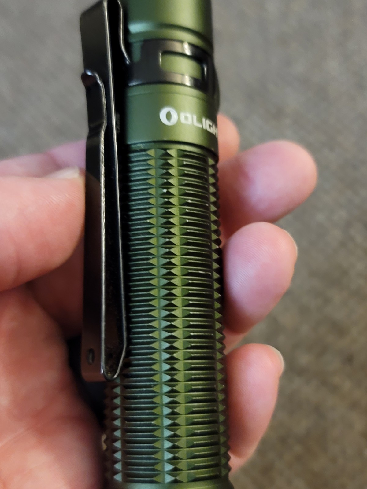 Olight Baton 3 Pro Max Powerful EDC Flashlight, CW OD Green 2500 Lumen