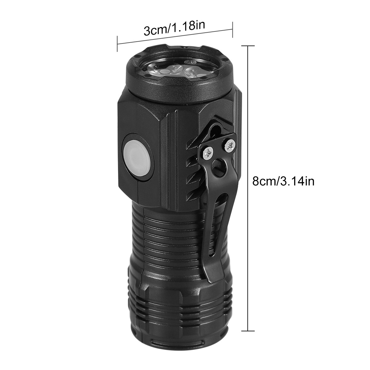 4 x Super Bright LED Torch Tactical Flashlight Camping Outdoor Lamp Rechargeable