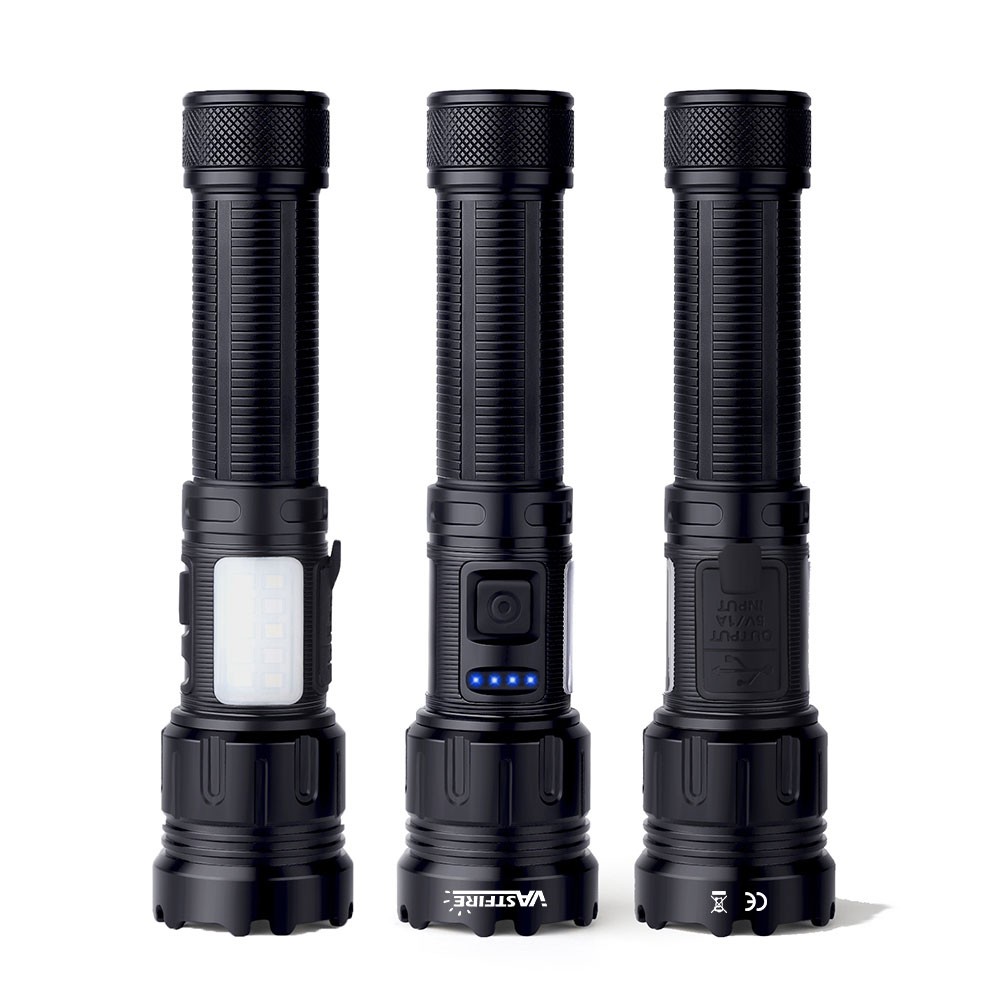 4in1 Hunting LED Zoom Flashlight White/Green/Red/Blue Light Torch Coyote Varmint