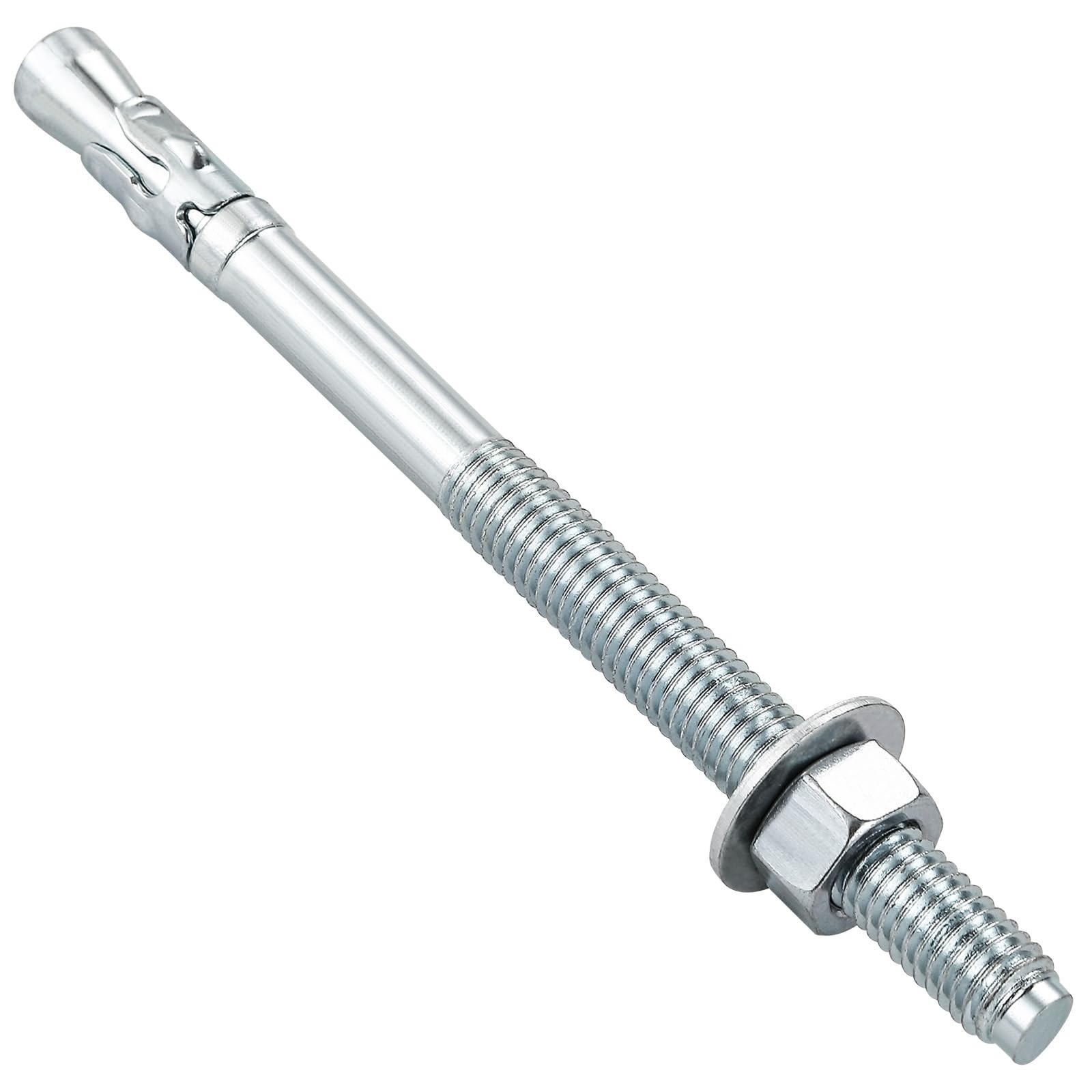 Wensilon 5/16×4″ 10Pcs Inch Standard Fasteners for Heavy-Duty Zinc Wedge Anch…