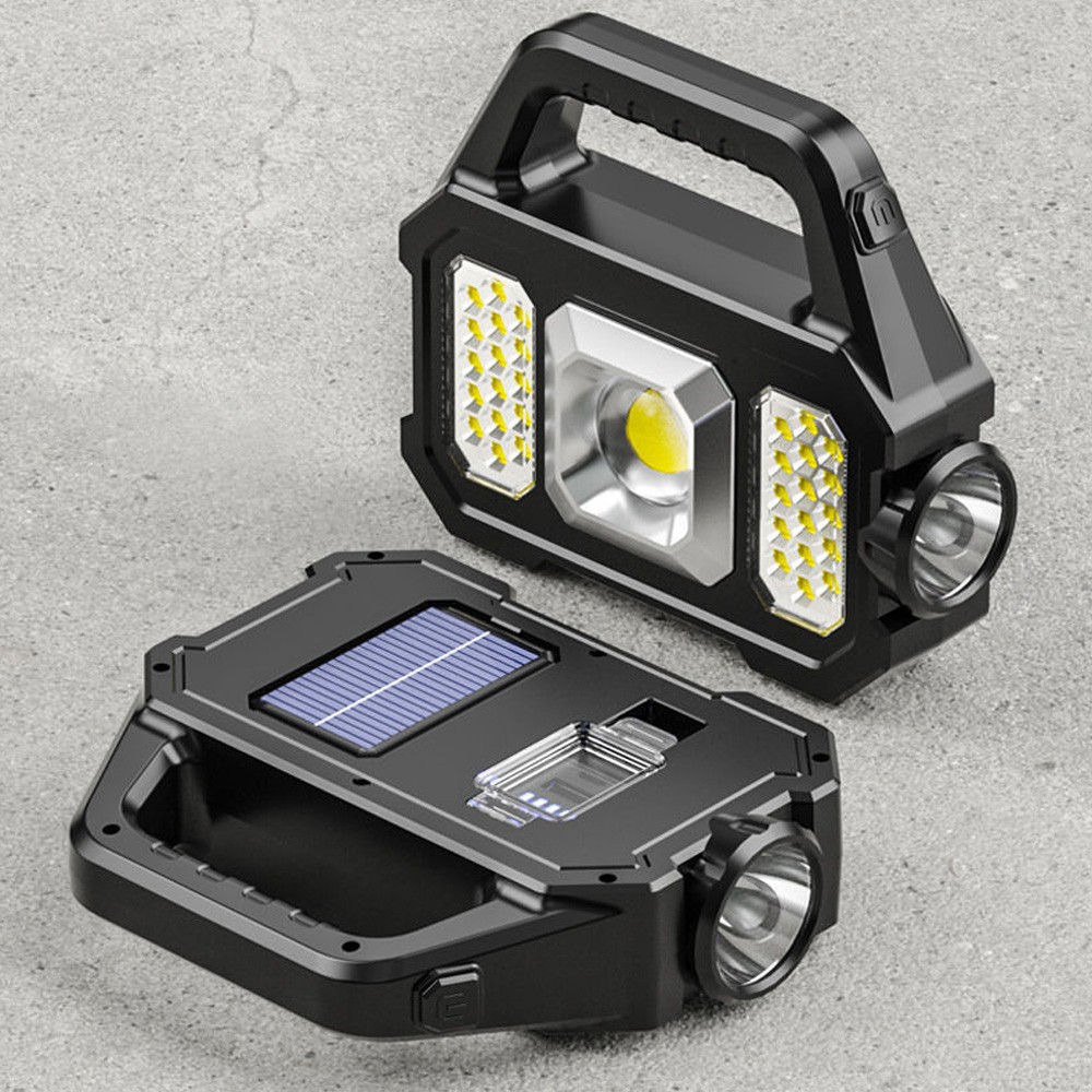 Solar Power LED Camping Lamp Flashlight Tent Light Lantern Rechargeable – ASW