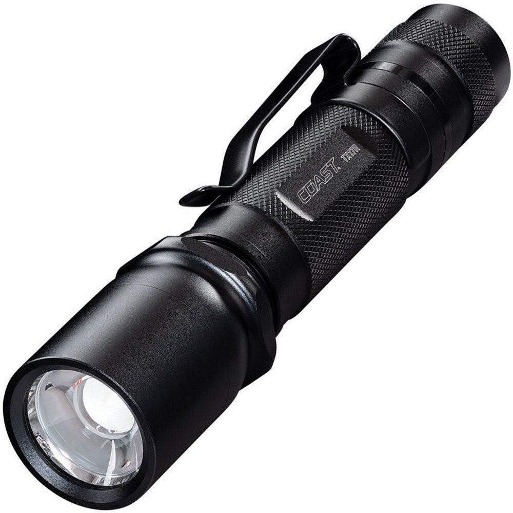 Coast TX17R Water/Impact Resistant Aluminium Black Rechargeable Flashlight 30778