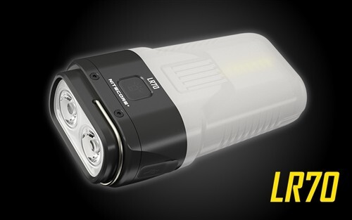Nitecore LR70 3-in-1 3000 lumen USB-C Rechargeable Flashlight (built-in battery)