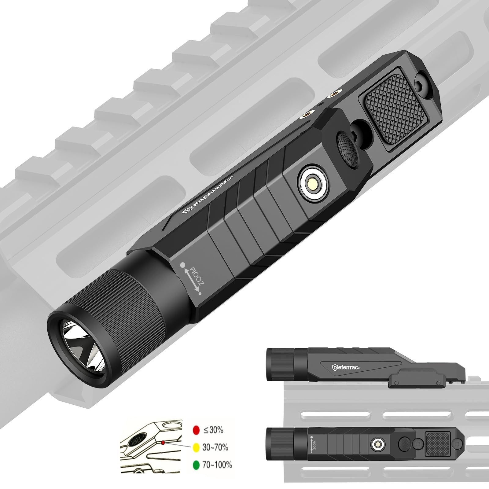 DEFENTAC 1750lm Zoomable (Pic+M, Polymer), Pic+M White LED