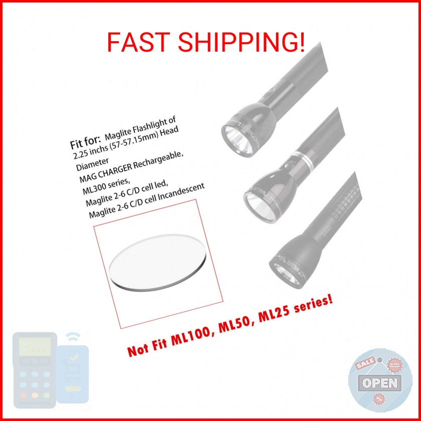 Weltool Glass Lens fit Maglite C or D Cell Full Size Flashlights Upgrade – Tempe