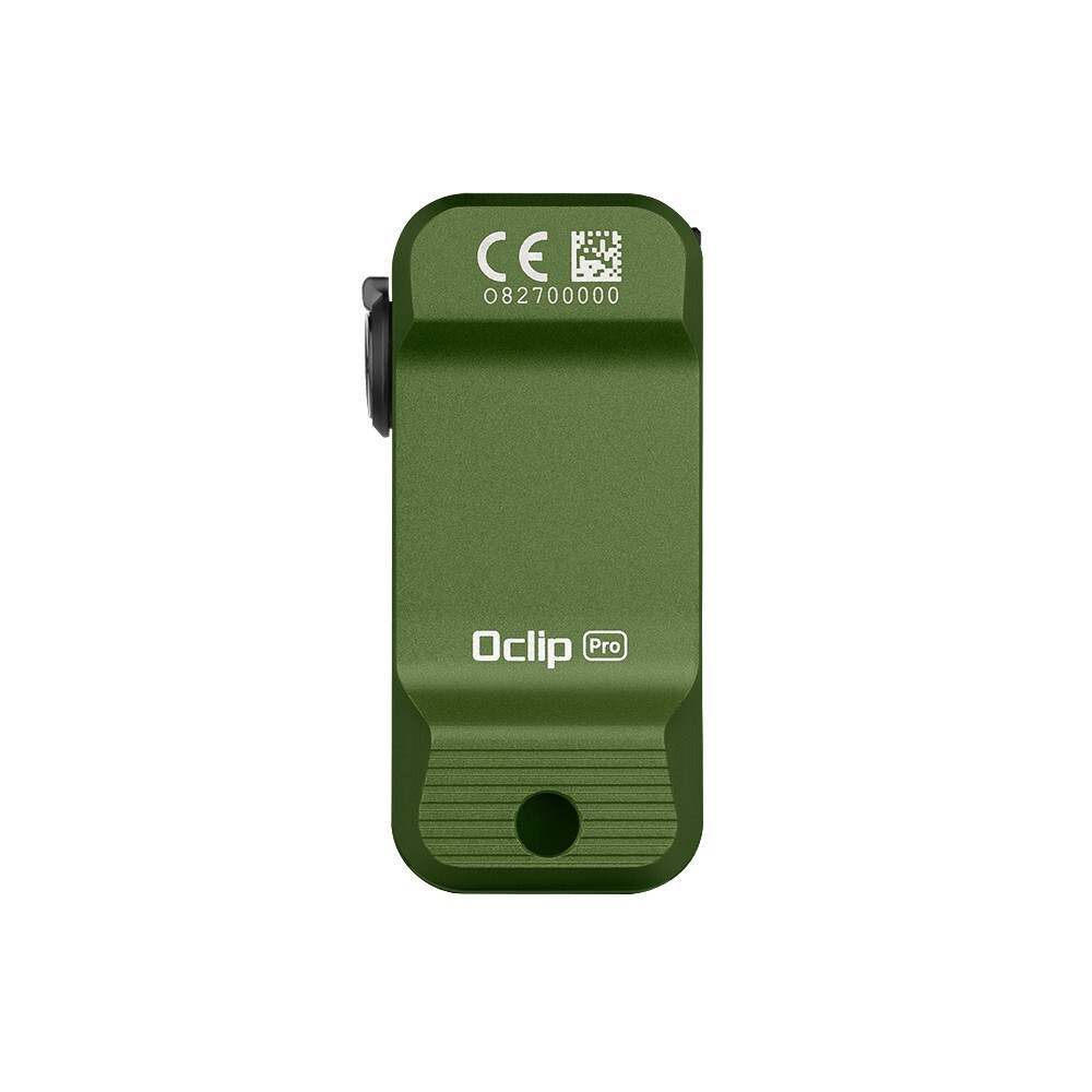 Olight Oclip Pro 500 Lumen Clip on Flashlight, Flood Spot/Red Light, OD Green