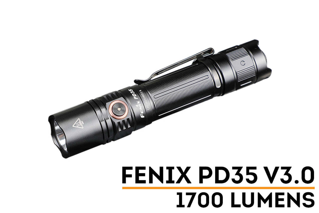 Fenix PD35 V3.0 1700 Lumen EDC USB-C Rechargeable Battery Included