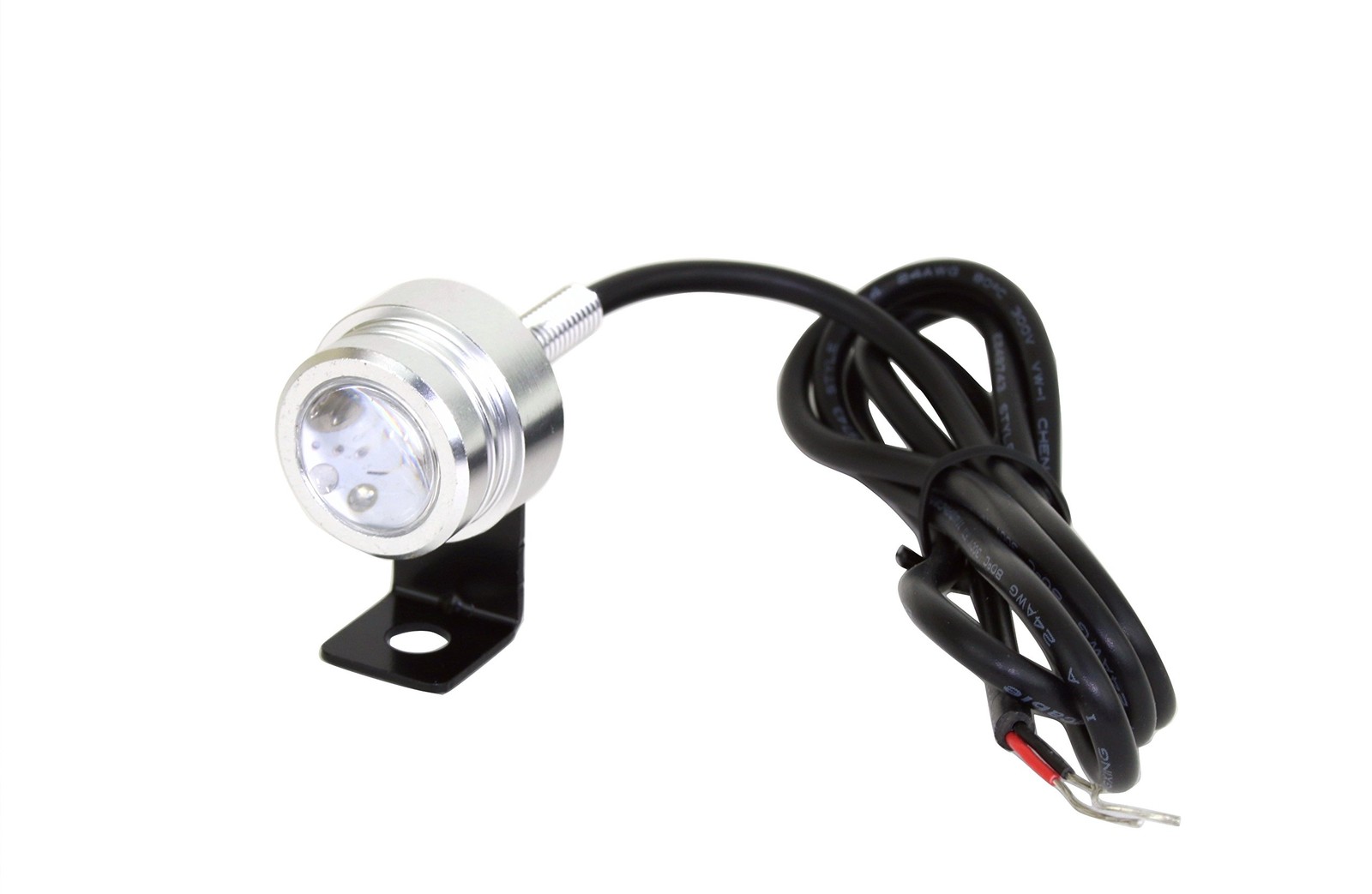 Tiny LED Spotlight, 1 Watt, 1 Diameter, 100 Lumen, Cool White, 10-30VDC, IP67