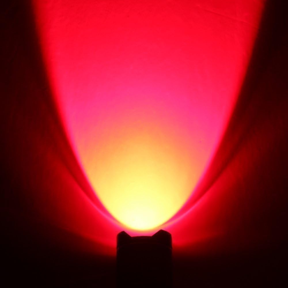 WAYLLSHINE 2 Pack Red Light Flashlight Single Mode Red LED Flashlight One Mode