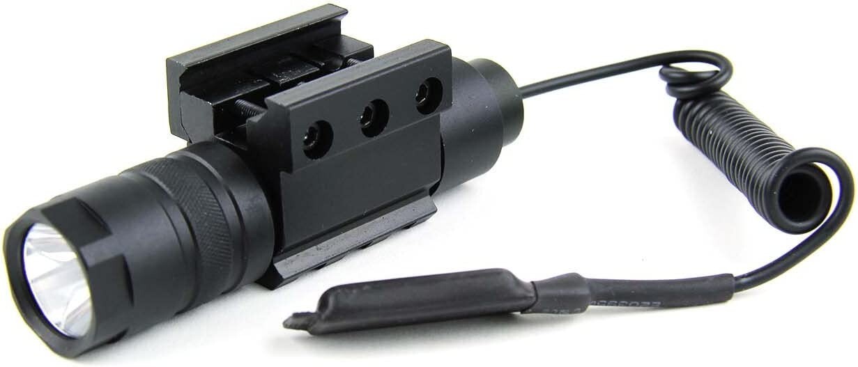 TacFire Cree LED T5 150 Lumens Tactical Flashlight with Romote Pressure Switch
