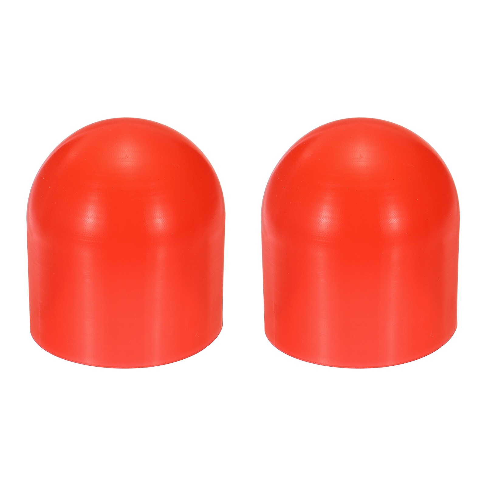 2Pcs Flashlight Diffuser Cap, 43mm IDx50mm Flexible Silicone End Cap, Red