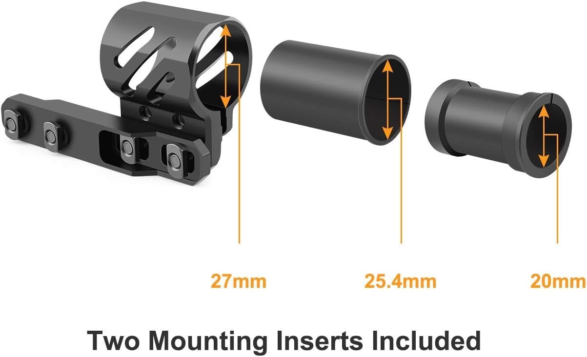 M-Lock Offset Flashlight Ring Mount – Durable Aluminum for 27-20mm Flashlights