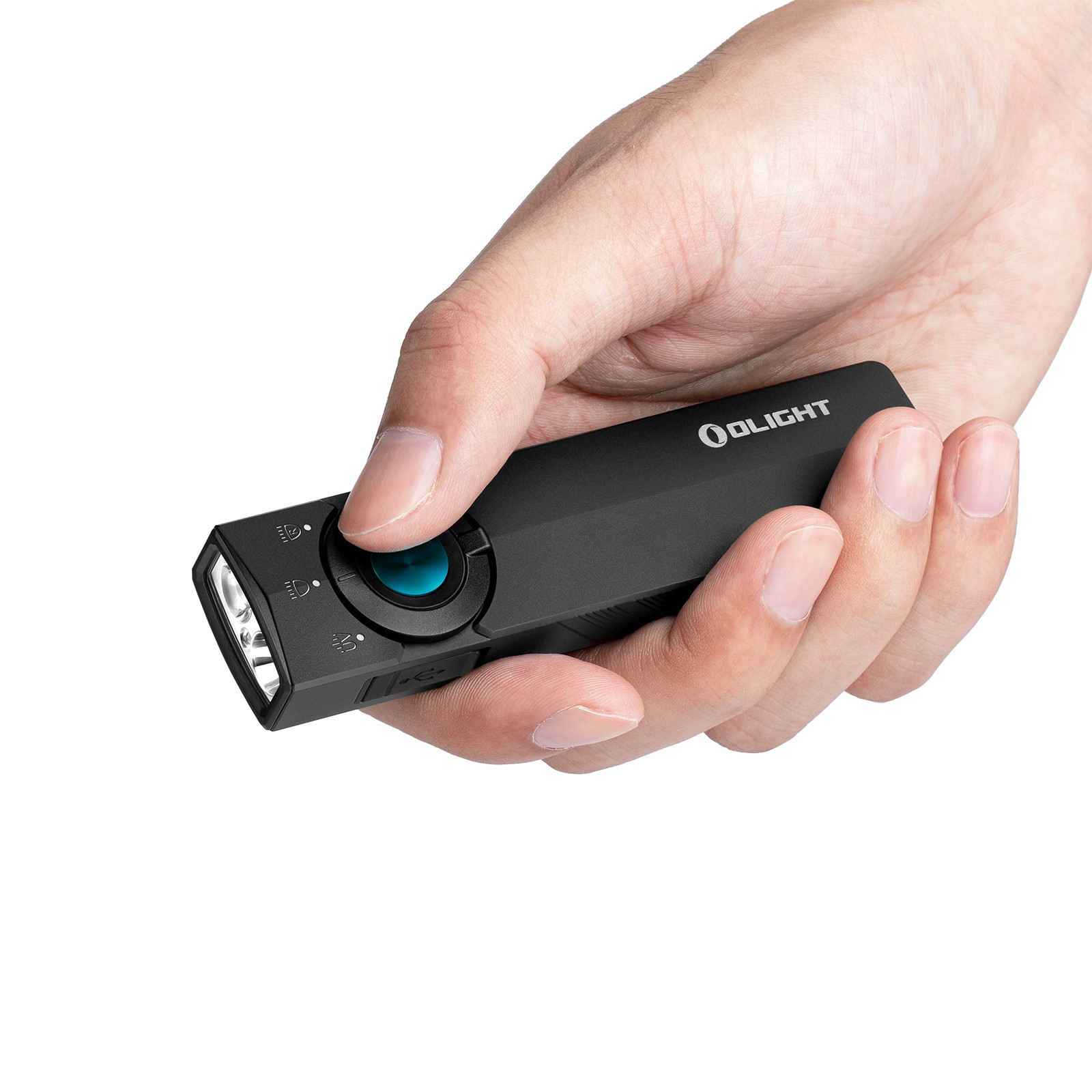 Olight ArkPro Lite Matte Black 3-in-1 Flashlight, 1200 Lu White/40L Red/UV Light